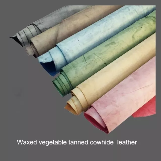 Fog Wax vegetable tanned cowhide genuine leather material for hand craft DIY