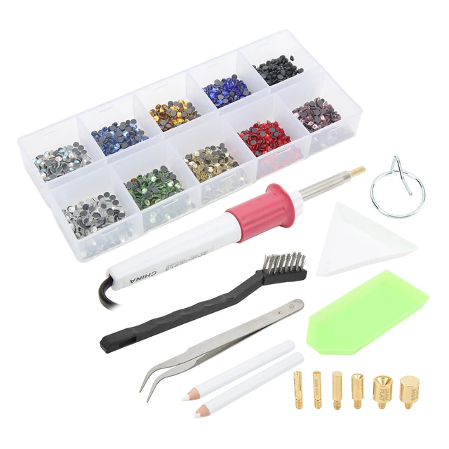 Kit Bedazzler con Estrás Aplicador Hot Fix Setter Estrás LIF