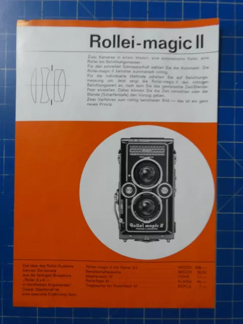 Rollei-magic II Informationsblatt H14491