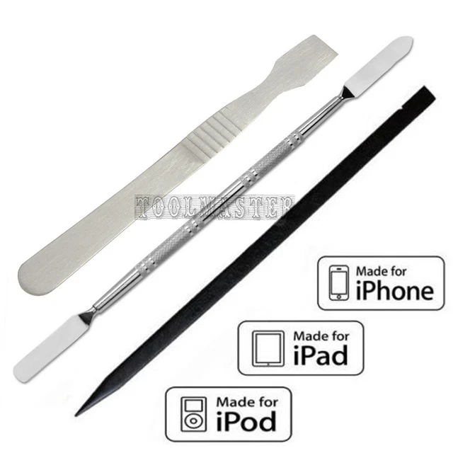 New 3 Pcs Metal & Plastic Spudger Set Repair Opening Pry Tool for iPhone Tablet