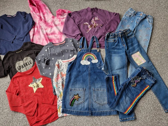 Girls Next Nutmeg Jeans Tops Dress Spring Bundle Age 6-7 Years