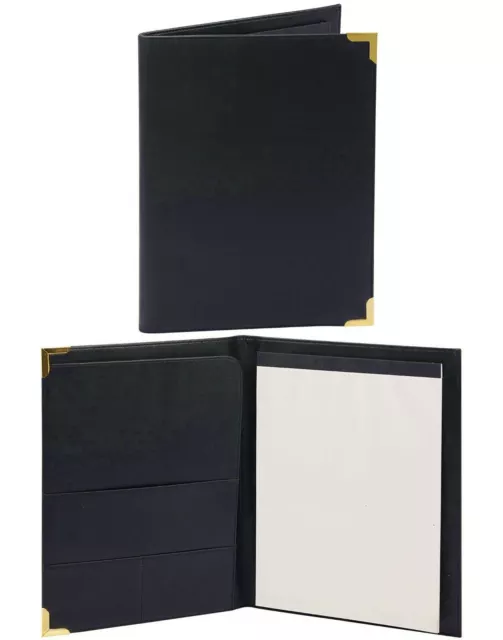 Box Of 25 A4 Conference Folder Clipboard Writing Pad Faux Leather Portfolio Case