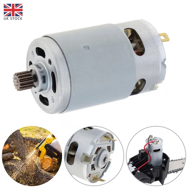 DC 21V RS550 Micro Motor 29800RPM Electric Saw Motor with 14 Teeth 8.2mm Gear UK