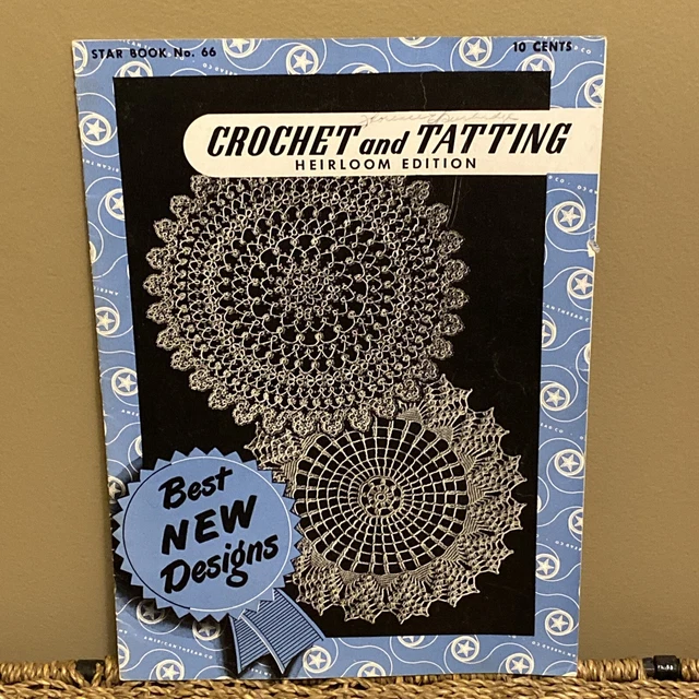 VINTAGE CROCHET TATTING Patterns Star Book #64 Heirloom Edition 1949 ...