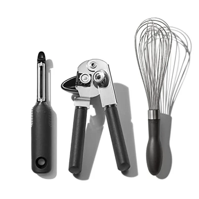 (TG. 3 PC) OXO Good Grips Set da 3 Pezzi di Utensili e Strumenti da Cucina - NUO