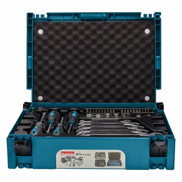 Makita E-11542 Mechanic Tool Set with Makpac Case (87 Pieces)