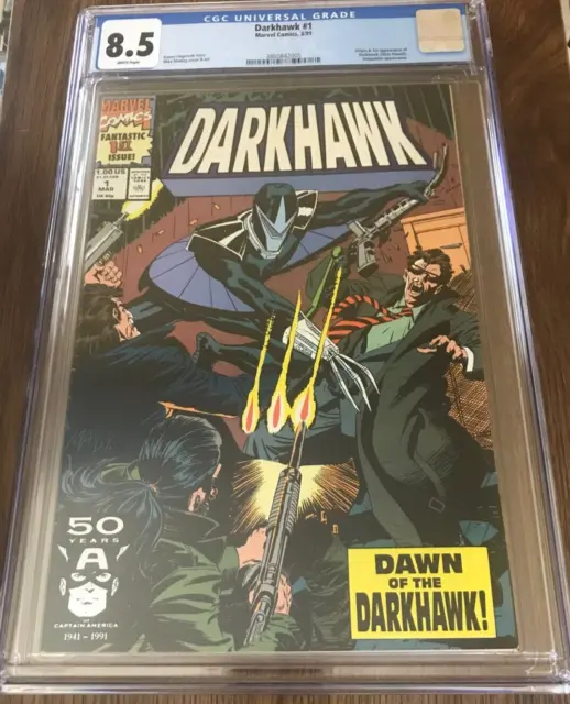 Darkhawk 1   CGC 8.5  First Appearance   Marvel Comics(1991)