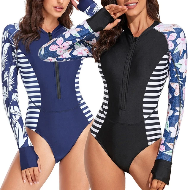 Rashguard Maniche Lunghe Donna - Protezione Solare UPF 50+ Per Surf, Nuoto E Sport Acquatici - Foto 13