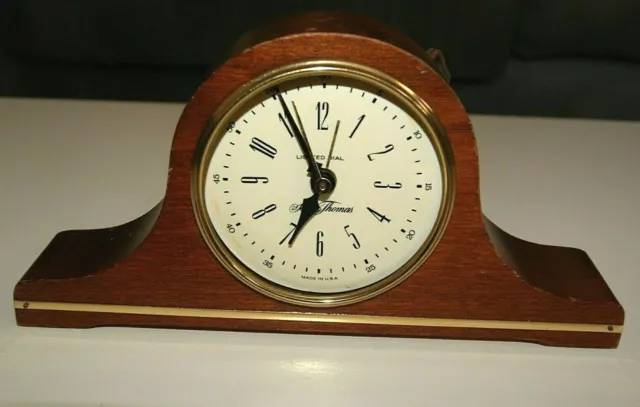 Vintage Seth Thomas Electric Mantle Shelf Clock "Mantelette" For Repair Running