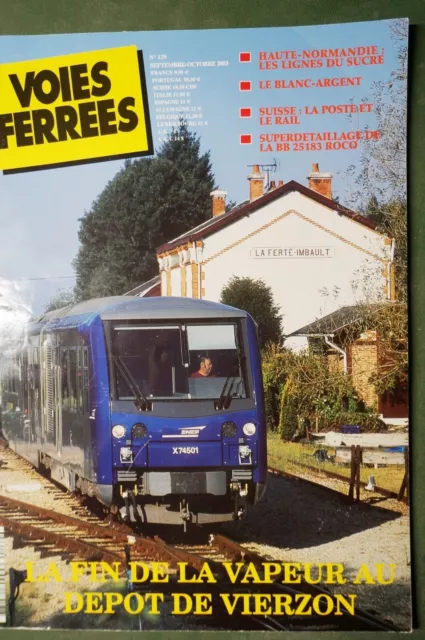 Revue Voies Ferrées n°139, sommaire détaillé en 2ème photo