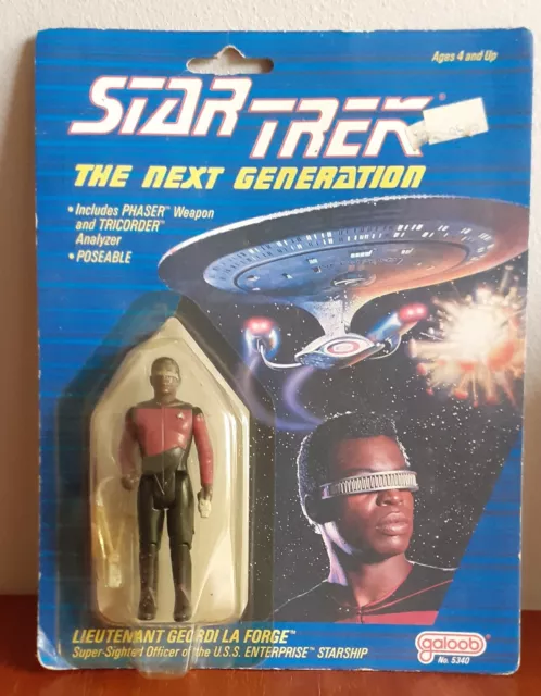 Star Trek The Next Generation Lieutenant GEORDI LA FORGE - galoob 1988