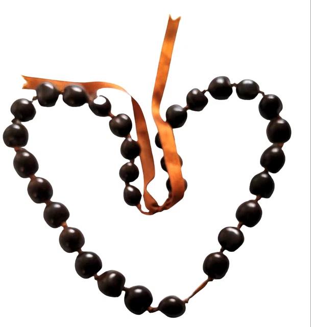 Hawaiian Kukui Nut Necklace Symbol of Enlightenment Protection Peace Guidance