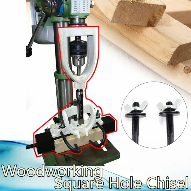 Mortising Kit Drill Press Attachment Mortise Locator Tool with 4 Bits Hotsale