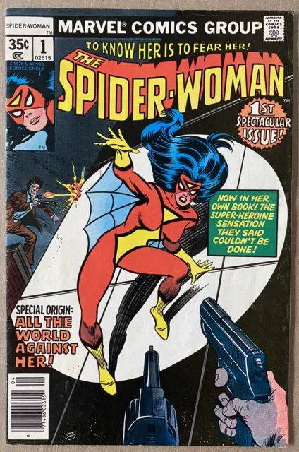 🚨🔥🗝️Spider-Woman (1978 1st Series) #1 Origin of SpiderWoman Jessica Drew KEY!