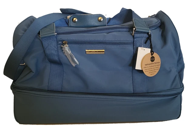 Samantha Brown To-Go Zipper Compartment Weekender - Bravo Blue