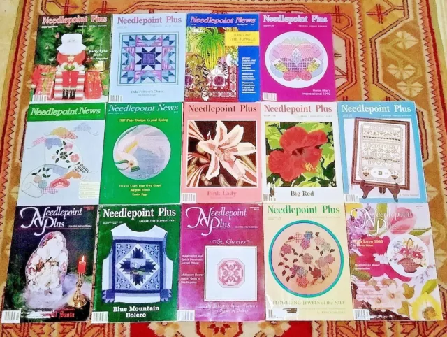 Needlepoint Plus magazines Lot of 14