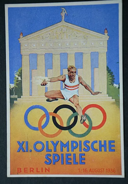 48744 Ak Olympiade 1936 Stützet Den Autrichien OLYMPIA Fond