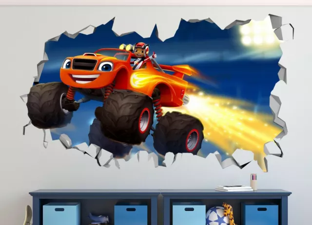 Blaze & The Monster Machine Custom Wall Decals 3D Wall Stickers Art ST45