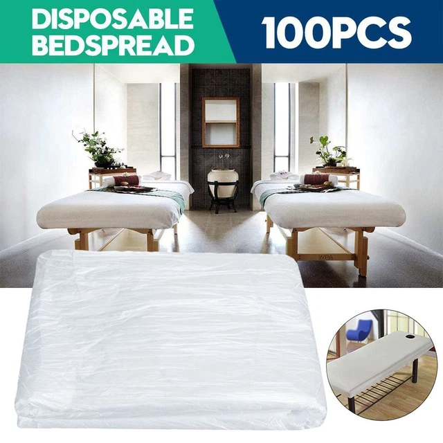 Sábanas de plástico para salón de belleza SPA funda de sofá cama película cubierta de mesa colcha