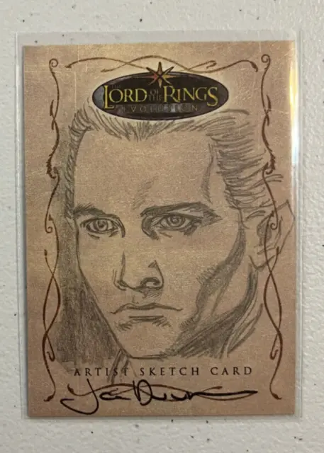 Topps Lord of the Rings Sketch Card Evolution Artist By Jan Duursema Legolas