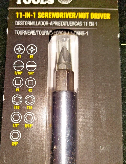 Klein Tools 11-in-1 Multi-Bit Screwdriver/Nut Driver, Model 32500 - BRAND NEW!