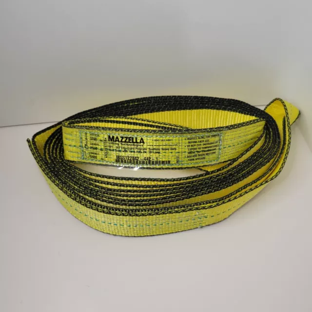 Mazzella EE1-902 Web Sling 1 Ply 19' Length 2" W flat eye #4 3200lbs