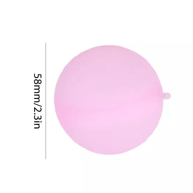 Absorbent Ball Reusable Summer Water Bomb Pool Party Water Games (Pink) 3