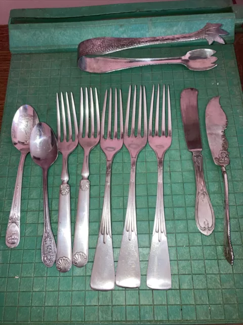 Miscellaneous Silver Plated Vintage Flatware/ Wm Rogers, 10 Pieces 3