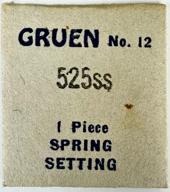 Gruen Factory Eb440 Cal525Ss Spring Setting Nos Jeweler Watch Repair Part Wp2