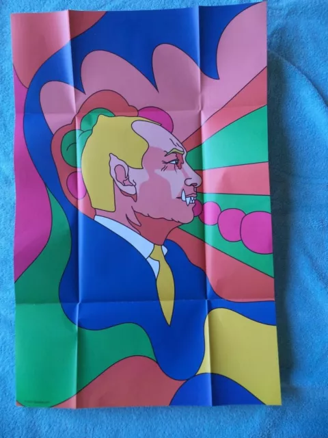 3 ANTI Russian President Vladimir Putin POSTER WAR Monster Ukraine 2022 ORIGINAL