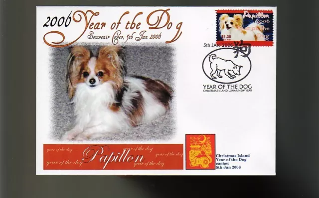 Papillon 2006 C/I Year Of The Dog Stamp Cover