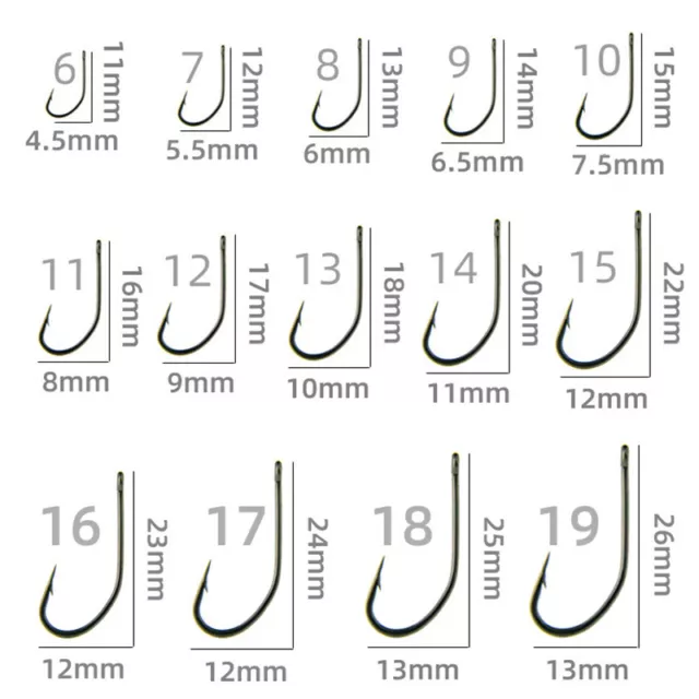 100pcs Boxed Tube Maruse Hooks Black High Carbon Steel Coon And Sea Fishing Hook