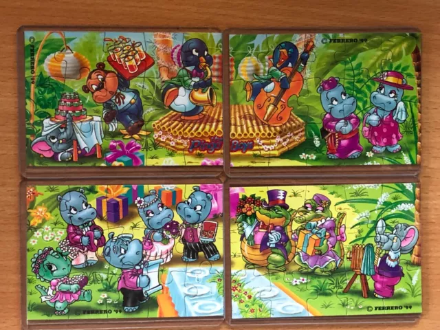 PUZZLE Happy Hippo Hochzeit von 1999 - Superpuzzle + alle BPZ in Hüllen