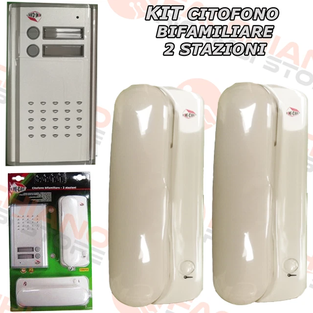 KIT CITOFONO CON CORNETTA BIFAMILIARE 2 - Foto 12