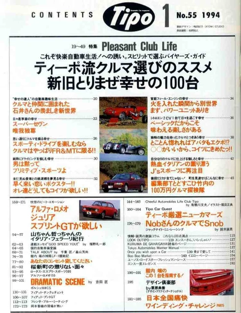 [D2672] 94.1 TIPO 55 / Tipo Car Selection Tips, Alfa Romeo Giulietta ...
