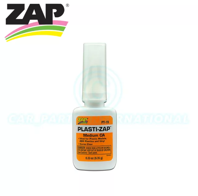 ZAP Spécialiste Plasti-Zap Ca (Orange Étiquette) Moyen Viscosité - 9.4ml