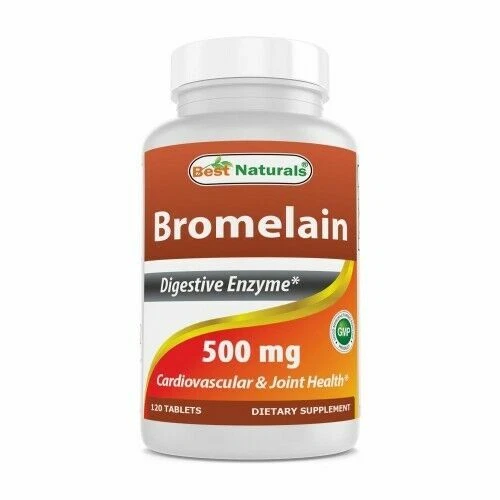 Best Naturals Bromelain Proteolytic Digestive Enzymes Supplements, 500 mg, 120