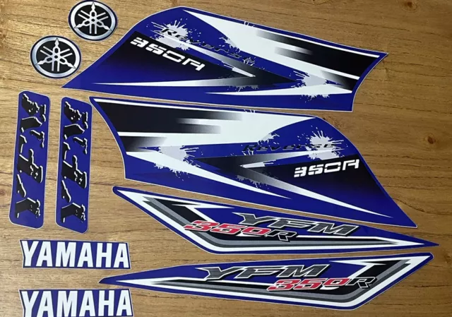 Yamaha Raptor 350 2009-2010 Blue Full  Graphics Decals