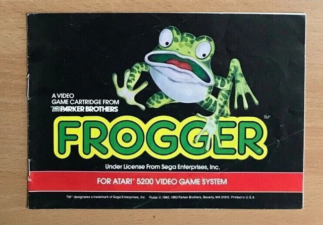 ATARI 5200 - FROGGER Instruction Manual