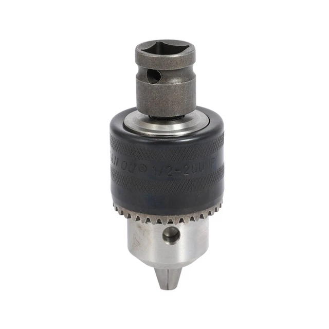 Adaptateur De Perceuse Tarière Chiloskit - Mandrin 1,27 Cm Sans Clé, Tige Ronde M13 X 15 Mm Pour Tarière à Glace