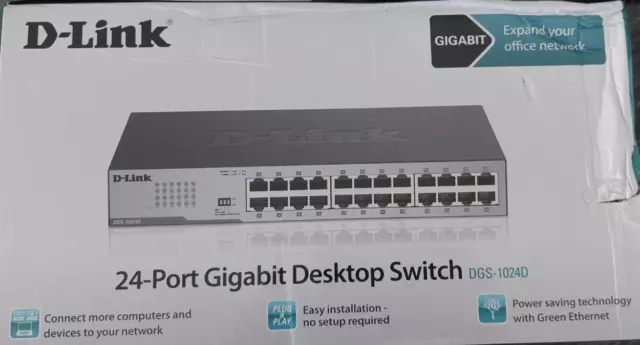 D-Link - DGS-1024D - non Managé Commutateur - 24x Gigabit Ethernet - Neuf