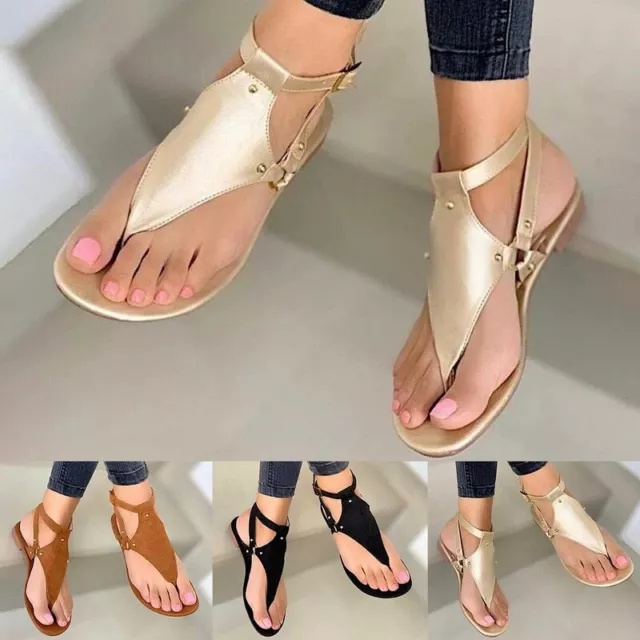 Women Summer Outdoor Beach Flip-flop Sandals Fashion Sandals Flats Casual Shoes 2
