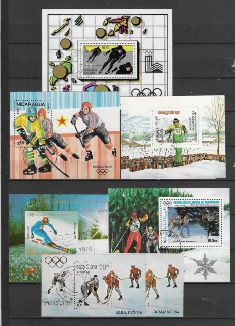 Lot 1553 Wintersport Eishockey  Blöcke Sammlung Gestempelt