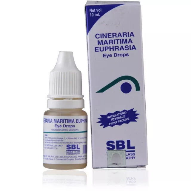 SBL Cineraria Maritima 10% Collyre Remède Homéopathique 10ml Par Paquet -...