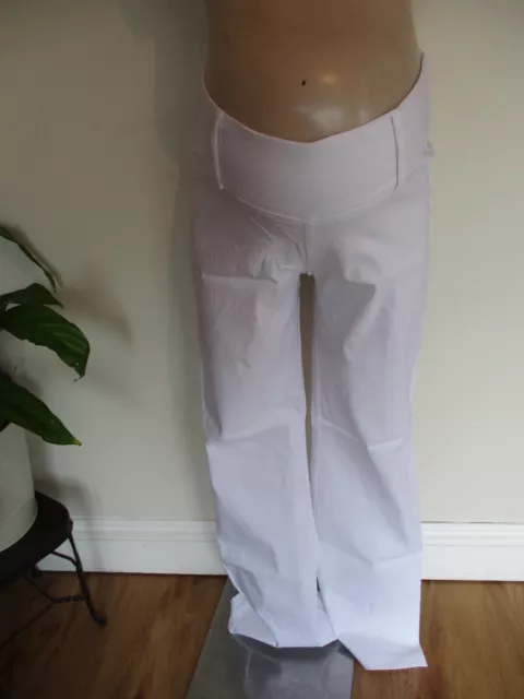 Vida Vita Maternity White Under Bump Bootcut Smart Trousers Size 14 Bnwt