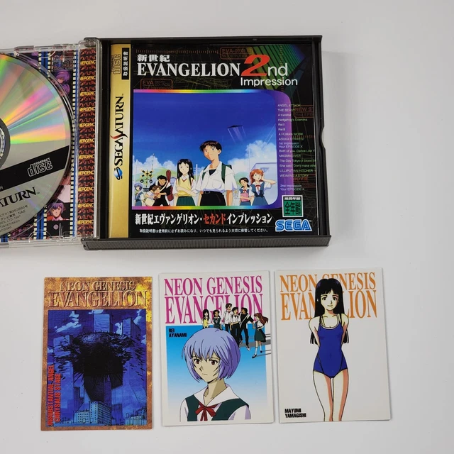Jeu Sega Saturn – Neon Genesis Evangelion Second Impression – Version Japonaise – État Correct
