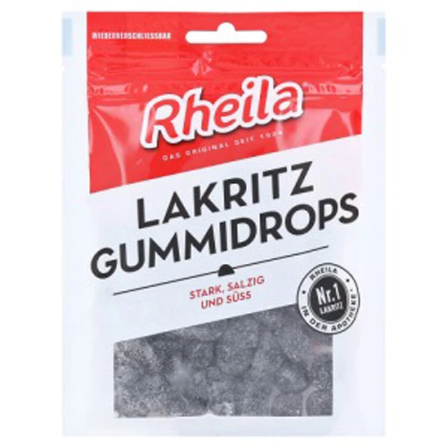 Rheila Liquirizia Gummidrops Liquirizia Forte Salzige Caramelle Gommose