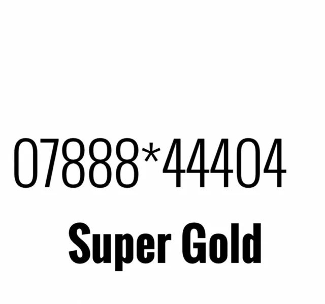 Gold Vip Business Easy Memorable Mobile Phone Number Platinum Sim