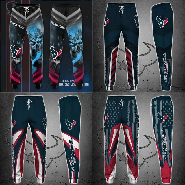 Houston Texans Men's Drawstring Sweatpants Gym Workout Pants Jogging Trousers
