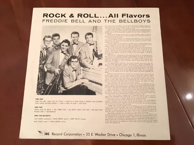 Freddie Bell & The Bell Boys - Rock & Roll...All Flavors - Vinyl LP USA pressing 2